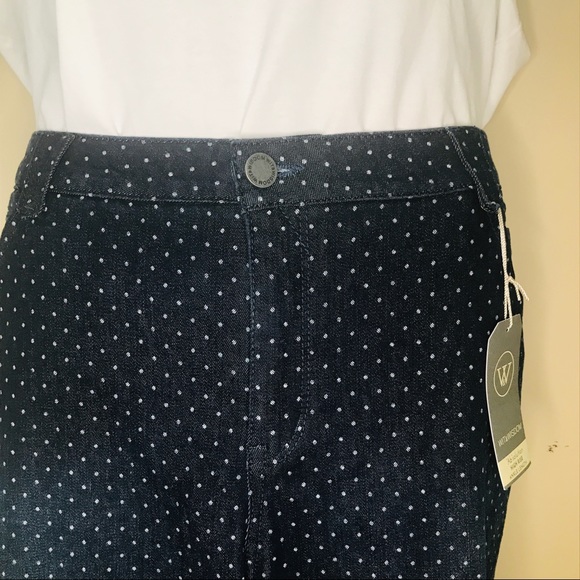 Size 22W | Wit & Wisdom Denim Polka Dot Jeans - Picture 13 of 16